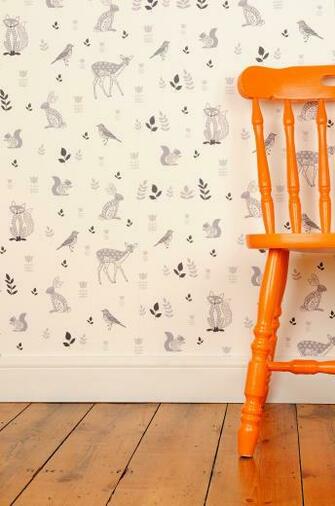 Woodland Animals Wallpaper Helen Gordon