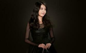 Lovely Cute Black Dress Asian Girl Wallpaper