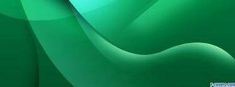 Emerald Green Abstract Waves Cover For Timeline