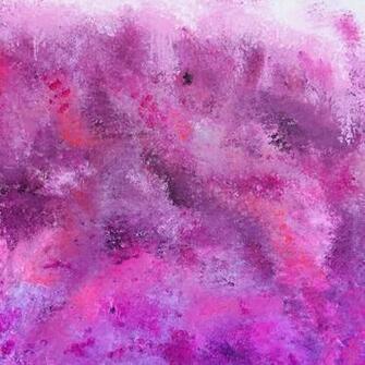 Pink Purple Abstract Acrylic Krink Painting Art