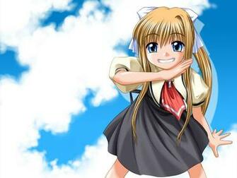 Bosshi Air Kamio Misuzu Girl Blond Sky Stock Photos Image