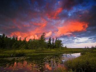 Rocky Lake Nova Scotia Sunset Wallpaper