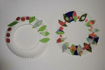 Boogaloo Paper Wreath Craft For Kids