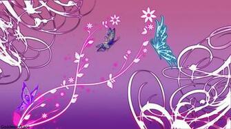 Pink And Purple Butterfly Wallpaper