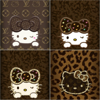 Brown Hellokitty Wallpaper Pink Hello Kitty