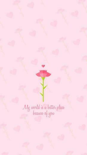 Because Of You Collection Happy Mother S Day iPhone Wallpaper
