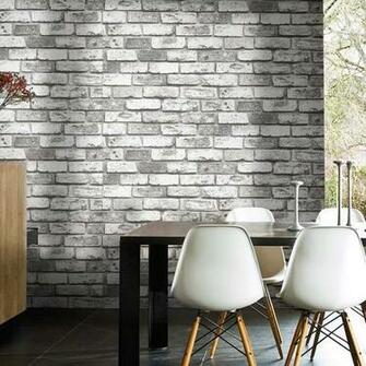 Vintage 3d Brick Vinyl Wallpaper Roll Stone Faux Realistic Pvc