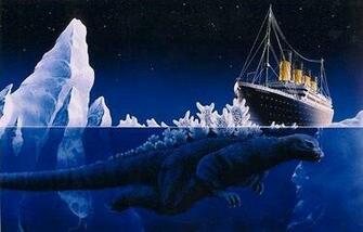 Godzilla Wallpaper Boats Titanic Meets