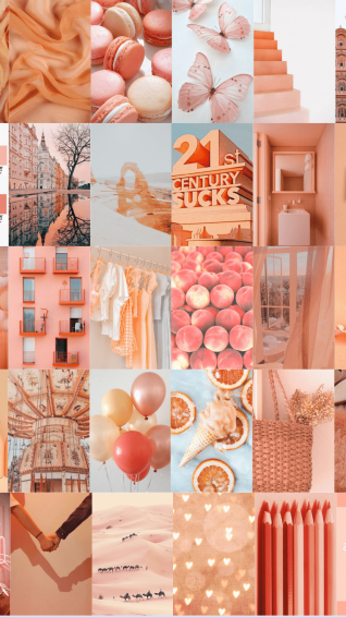 Pastel Orange Aesthetic Wallpaper