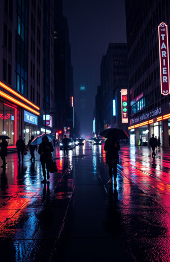 City Rain Wallpaper
