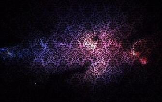 Outer Space Damask Wallpaper
