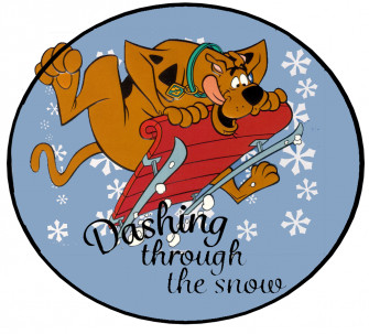 Scooby Doo Winter Snowman Door Hanger
