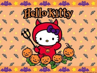 Hello Kitty Halloween Background Wallpaper