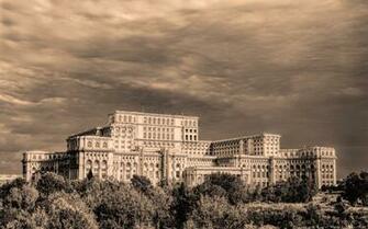 Parliament House In Bucharest Romania Widescreen Wallpaper Wide