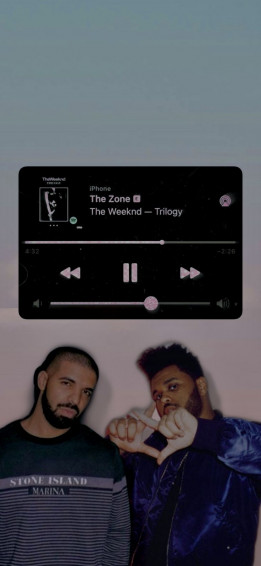 The Weeknd And Drake Lock Screen
