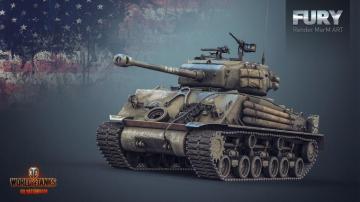 M4a3e8 Sherman Fury World Of Tanks Tank Wallpaper
