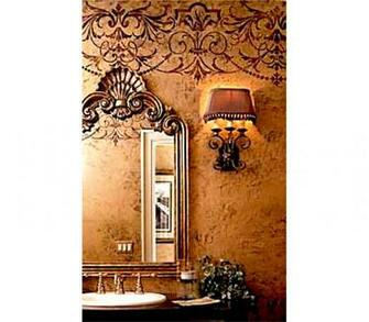 Danielle Circa Vintage Old Victorian Allover Wall Border Stencil