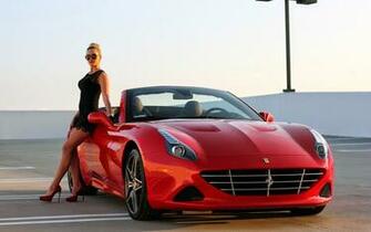 Desktop Wallpaper Ferrari California Convertible Red