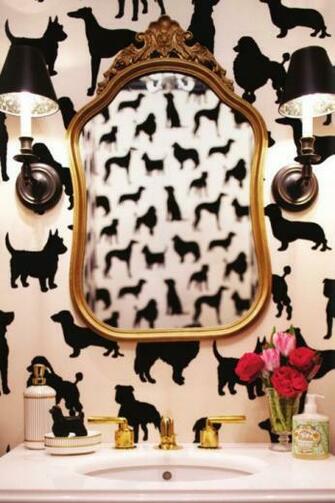 My Little House Design Dog Wallpaper For Walls
