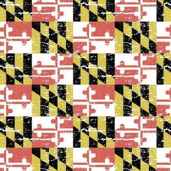 Distressed Maryland Flag Framed Art Print By Rsg514 Society6