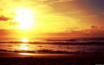 Sunset Over The Ocean Nature Wallpaper High Definition