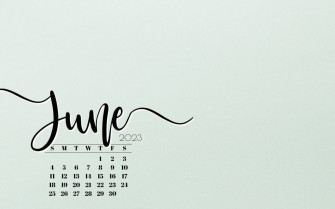 June Desktop Wallpaper Cute Calendar