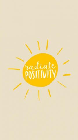 Radiate Positivity Wallpaper Top