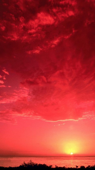 Red Sunset iPhone Wallpaper 5s
