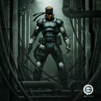 Metal Gear Solid Snake Artwork Wallpaper