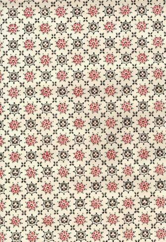 Vintage 50s Wallpaper Pink And Grey Geo