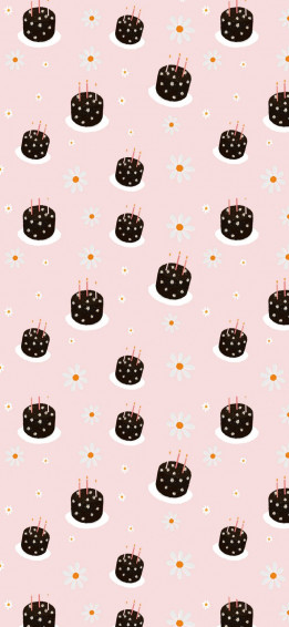 Pink Aesthetic Pictures Daisy Chocolate BirtHDay Cake