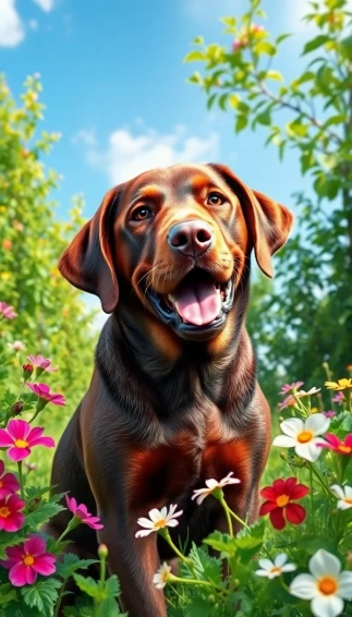 Chocolate Lab Wallpaper