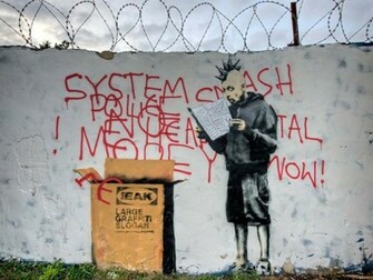 Graffiti Banksy Wallpaper