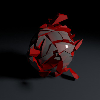 Illustration Digital Art Abstract 3d Red Concept