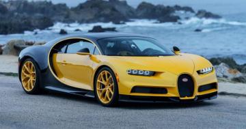 The First Bugatti Chiron In Us Is Very Yellow Cnet