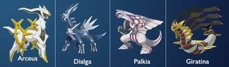 Arceus Dialga Palkia Giratina Wallpaper E