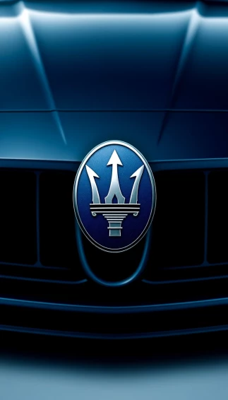 Maserati Logo Phone Wallpaper