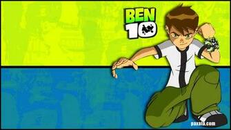 Wallpaper Ben Arrodillado Sobre Fondo Azul Y Verde