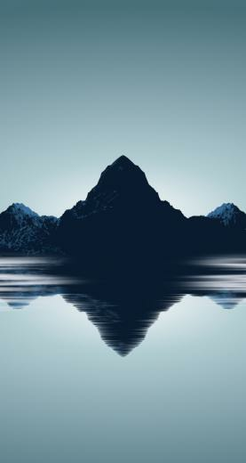 Minimal Mountains Wallpaper For iPhone 5s By Barrieau