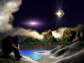 3d Alone Boy Wallpaper