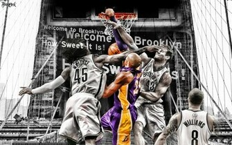 Kobe Bryant Dunks On Brooklyn Wallpaper Posterizes The Magazine