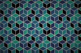 Hexagonal Cube Mesh Wallpaper Patterns