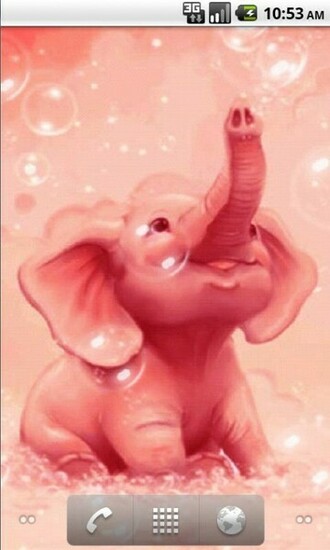 Pink Elephant Live Wallpaper For Your Android Phone