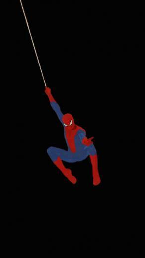 Spider Man Swinging iPhone Wallpaper