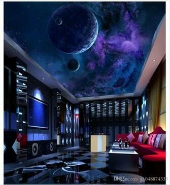 Compre 3d Fondo De Pantalla Personalizado Techo Mural Wallpaper