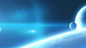 Wallpaper Blue Space HD Desktop
