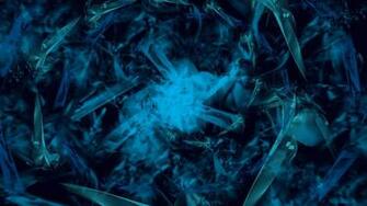 Light Blue Teal Abstract Wall By Zerrock