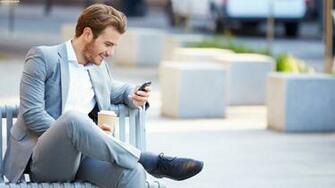 Handsome Man In Suit Texting Wallpaper E1436199198265 The Social Lit