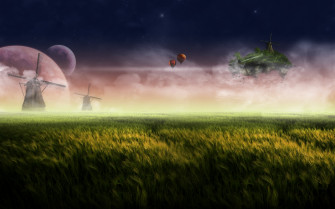 Sci Fi Landscape HD Wallpaper
