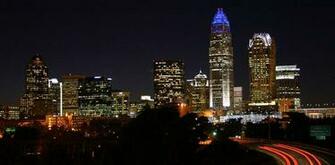 Charlotte Skyline Night North Carolina Desktop Wallpaper